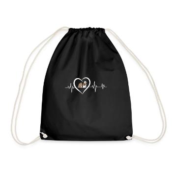 Heartbeat Lhasa Apso - Turnbeutel - Schwarz - Vorne