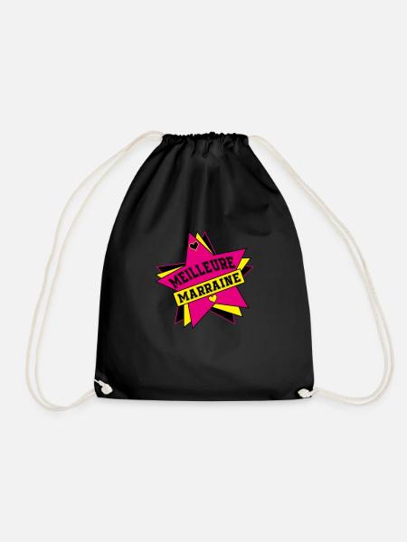 BEST STORY - Drawstring Bag - black