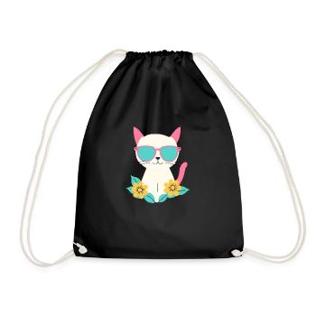 Chat - Sac de sport léger - noir - Devant