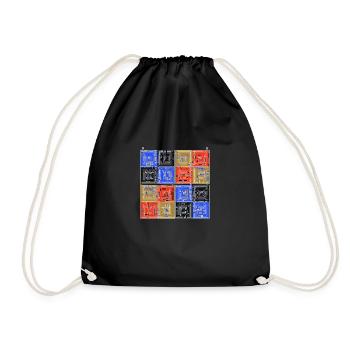 Laby Square 2 (version couleurs) - Sac de sport léger - noir - Devant