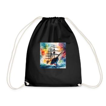 Voilier - Sac de sport léger - noir - Devant