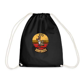 Surfskate - Drawstring Bag - black - Front