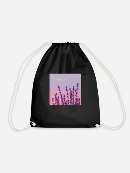 Lavender Love - Turnbeutel - Schwarz