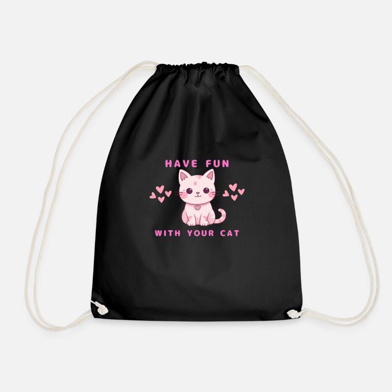 Amusez-vous avec votre chat - Sac de sport léger - noir