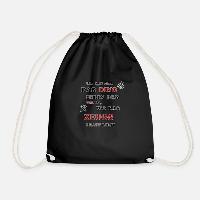 Give me the thing next to that part there,.... - Drawstring Bag - black