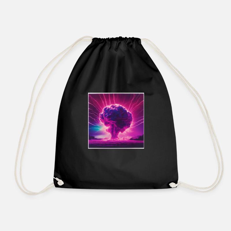 Atomic - Drawstring Bag - black