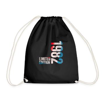 1982 Birthday Gift 1982 Limited Edition - Drawstring Bag - black - Front