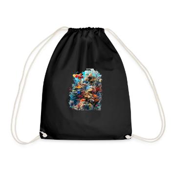 De minuscules polypes coralliens forment des récifs entiers - Sac de sport léger - noir - Devant