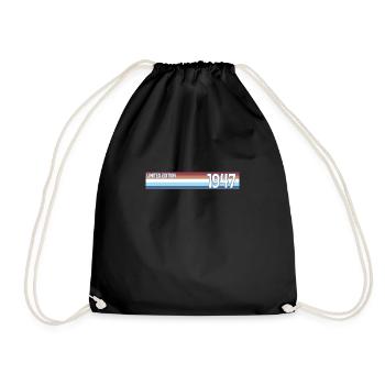Retro 1947 Limited Edition - Drawstring Bag - black - Front