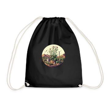 Plant (grounds) Gifts - Drawstring Bag - black - Front