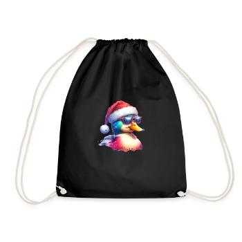 Mignon Cool Duck Noël - Sac de sport léger - noir - Devant