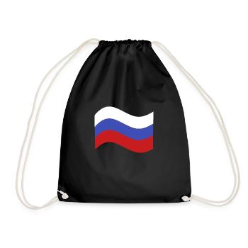Drapeau de la Russie - Sac de sport léger - noir - Devant