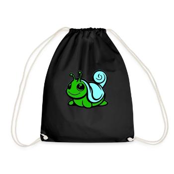 Bande dessinée d’escargot - Sac de sport léger - noir - Devant