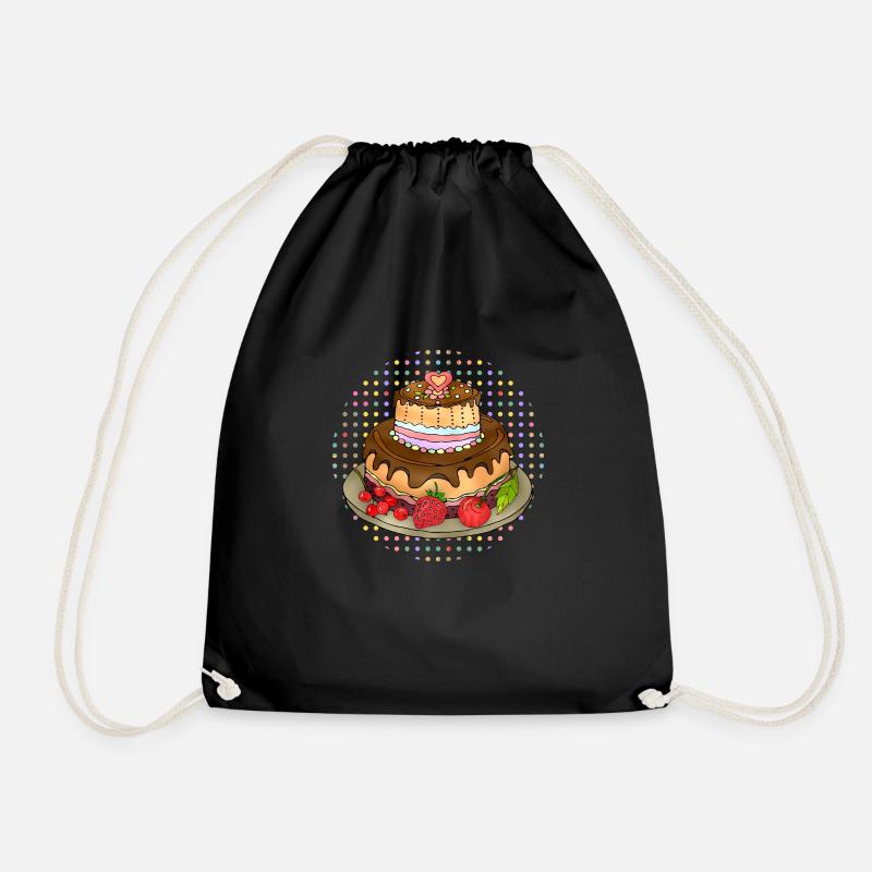 Gâteau - Sac de sport léger - noir