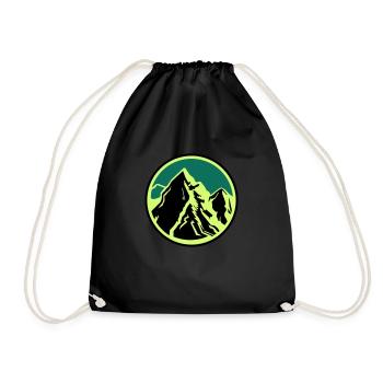 Mountains Mountains - Drawstring Bag - black - Front