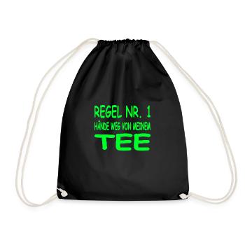Tee - Turnbeutel - Schwarz - Vorne
