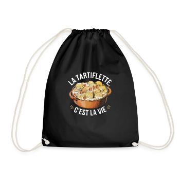 La tartiflette, c'est la vie - Sac de sport léger - noir - Devant