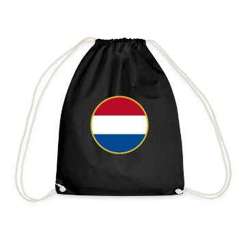 J’aime les Pays-Bas, T-shirt design de style élégance - Sac de sport léger - noir - Devant