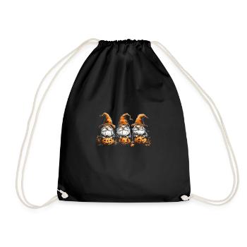 Halloween Gnome - Turnbeutel - Schwarz - Vorne