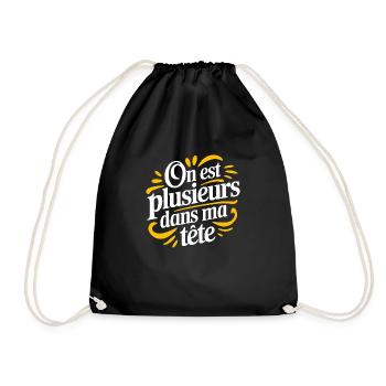 On est plusieurs dans ma tête - Sac de sport léger - noir - Devant
