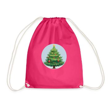 Arbre de Noël - Sac de sport léger - fuchsia - Devant