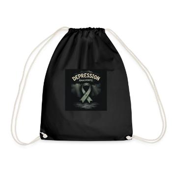 Depression Awareness - Drawstring Bag - black - Front