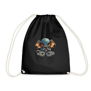 Pieuvre - Sac de sport léger - noir - Devant