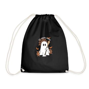 Spooky Season Ghost - Drawstring Bag - black - Front