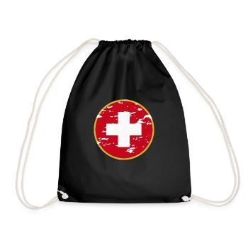 Style suisse : mode suisse - Sac de sport léger - noir - Devant