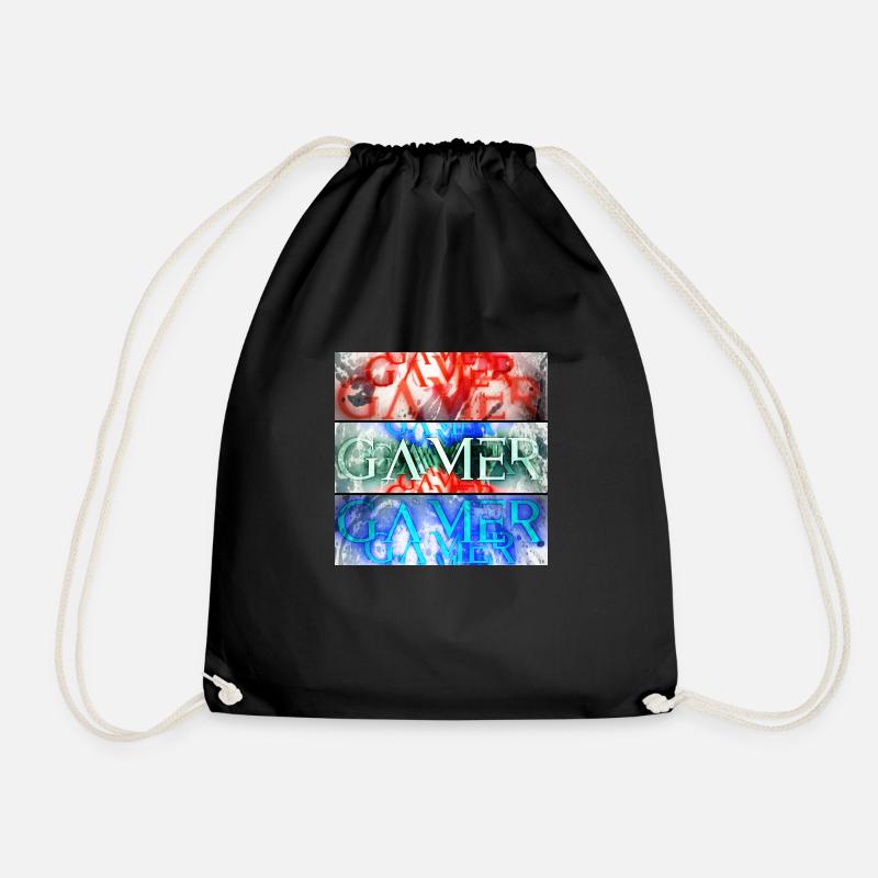 Gamer - Turnbeutel - Schwarz