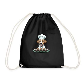 Dog Chef Dog Friends Cadeau Muffin Cuisson - Sac de sport léger - noir - Devant