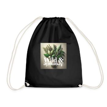 3c4ydesign Wild&Aromatic - Drawstring Bag - black - Front