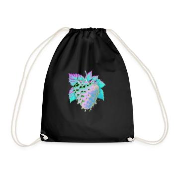 Runny Psychedelic Raspberry - Drawstring Bag - black - Front