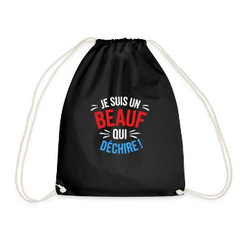 Je suis un beauf qui déchire - Sac de sport léger - noir - Devant