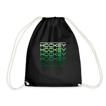 Hockey Field Hockey Hockey Club - Drawstring Bag - black - Front