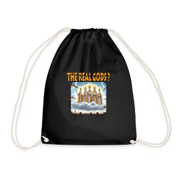 The real gods? - Drawstring Bag - black - Front