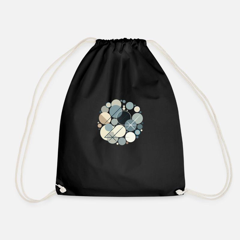 Design "Serene Shapes" - Turnbeutel - Schwarz