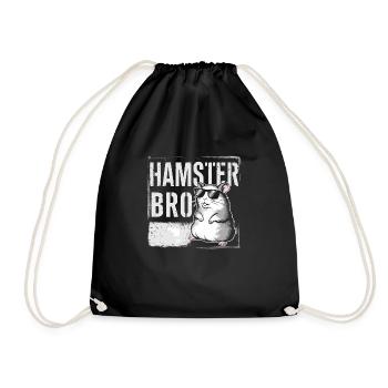 Witziges Design für Hamsterliebhaber - Turnbeutel - Schwarz - Vorne