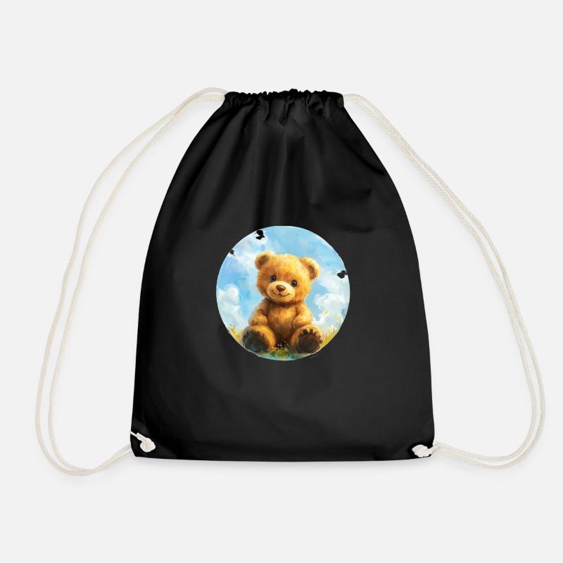 Sonniger Kuschelbär: Freude pur! - Turnbeutel - Schwarz