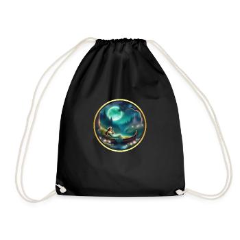 Dream of a Night in Autumn - Drawstring Bag - black - Front