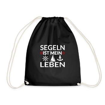 Segeln - Turnbeutel - Schwarz - Vorne