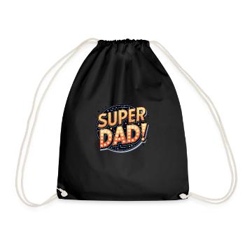 GIFT FOR DAD - Drawstring Bag - black - Front