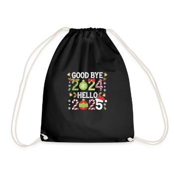 Christmas tape background movie holiday design - Drawstring Bag - black - Front
