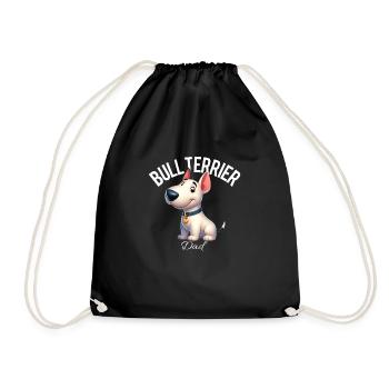 Bull Terrier Dad 3 - Drawstring Bag - black - Front