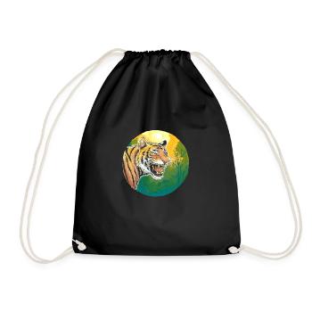 Tigre - Sac de sport léger - noir - Devant
