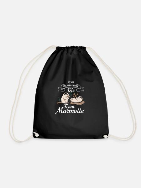 Team Marmotte - Sac de sport léger - noir