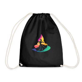 Dance Sport Dance Couple Dance Monster - Drawstring Bag - black - Front