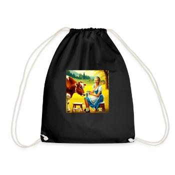 LABOR BAVARIA - Drawstring Bag - black - Front