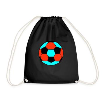 fussball 2 - Turnbeutel - Schwarz - Vorne