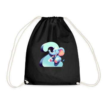 Creative Children's Numbers Collection - Drawstring Bag - black - Front